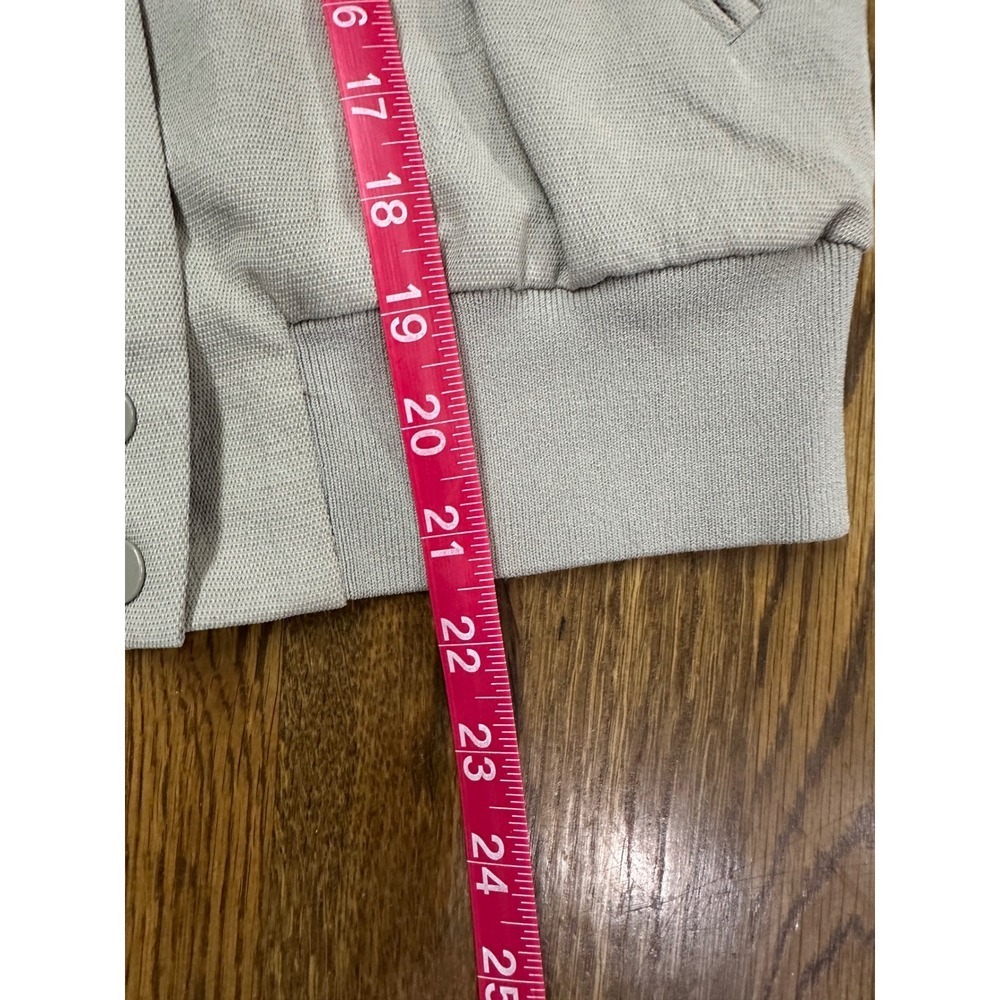 Aritzia Wilfred Bomber Jacket Button Front Neutral Beige Casual Lightweight - Picture 10 of 12